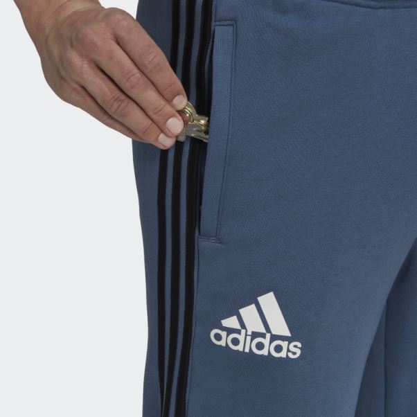 Steel All Blacks Rugby 3-stripes Sweat Bas De Survêtement Adidas