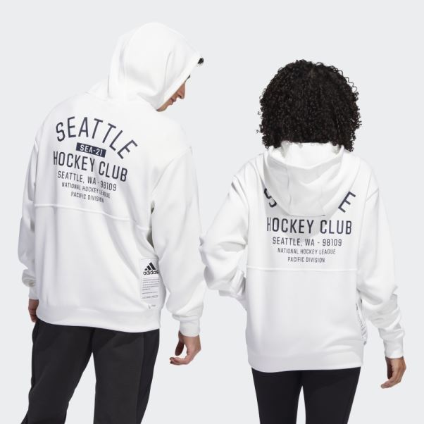 Kraken 22 Nhl No-dye 1/4 Zip Hoodie (gender Neutral) Adidas Non Teint