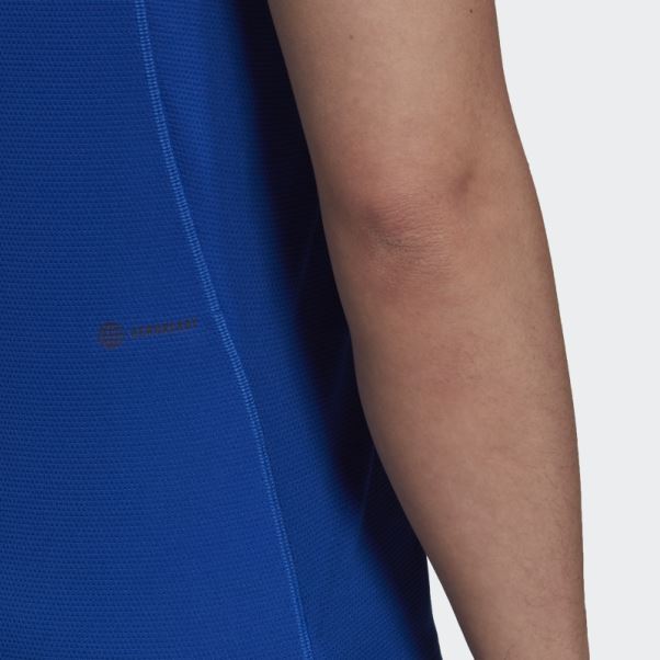 Adidas Workout Front Rack Impact Débardeur Bleu Royal