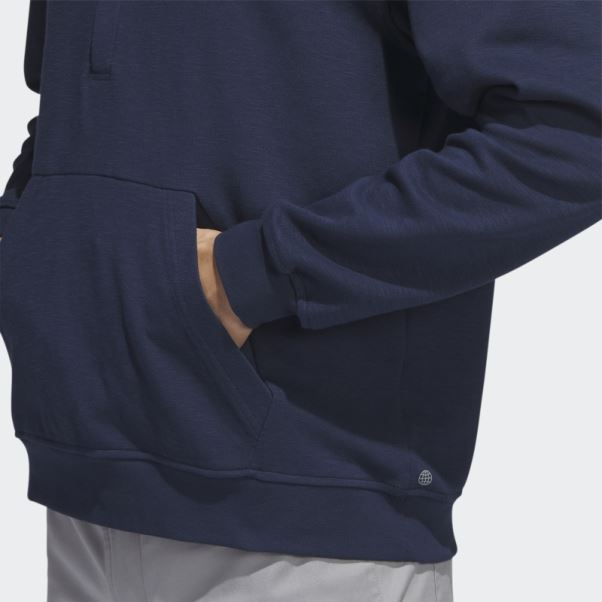 Pull Adidas Bleu Marine Zippé 1/4
