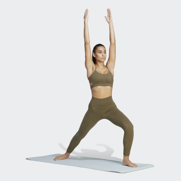 Adidas Leggings Olive Yoga Studio Enveloppé 7/8