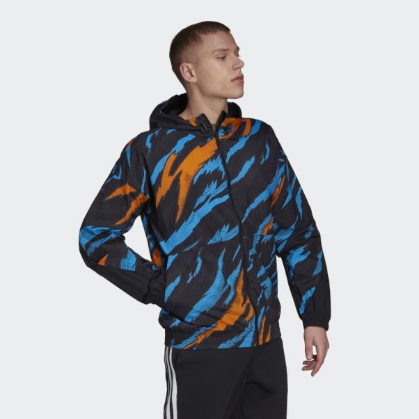 Coupe Vent Adidas Trvl Tiger Camo Noir