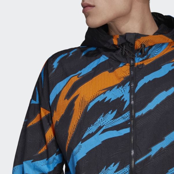 Coupe Vent Adidas Trvl Tiger Camo Noir