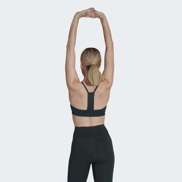 Soutien-gorge Léger D'entraînement Adidas Aeroimpact Vert