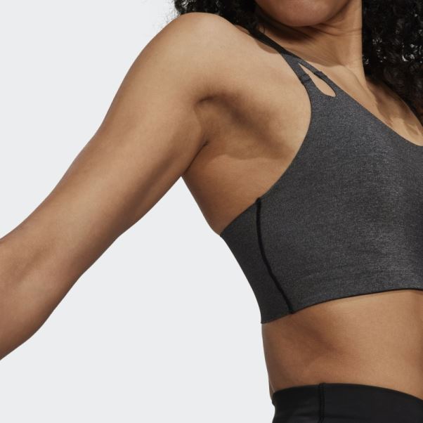 Soutien-gorge De Yoga Luxe Studio Light-support Fire Noir Adidas