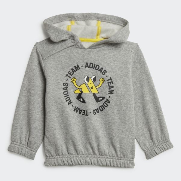 Gris Moyen équipe Adidas Surdimensionné Jogging Polaire Ensemble (genre Neutre) Mode