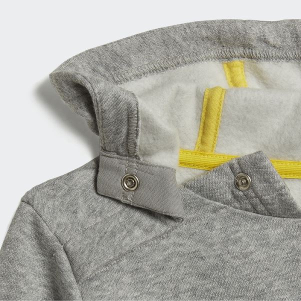 Gris Moyen équipe Adidas Surdimensionné Jogging Polaire Ensemble (genre Neutre) Mode