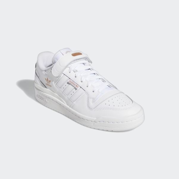 Adidas Forum Low Chaussures Or Rose Métallique