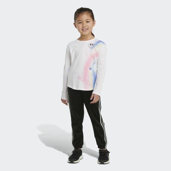 T-shirt Adidas 22 Blanc Col Rond Long