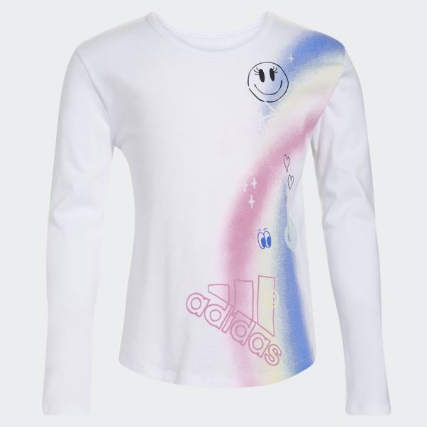 T-shirt Adidas 22 Blanc Col Rond Long