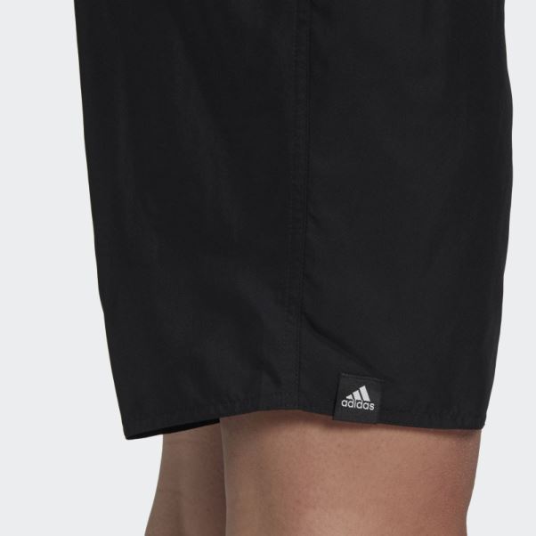 Short De Bain 3 Bandes Longueur Classique Noir Adidas