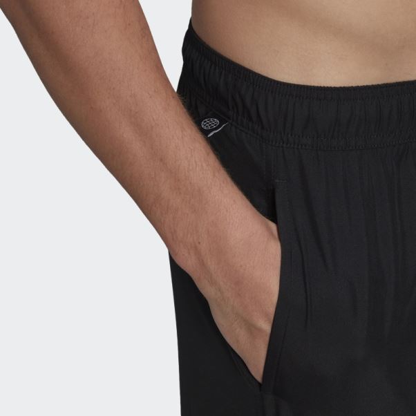 Short De Bain 3 Bandes Longueur Classique Noir Adidas