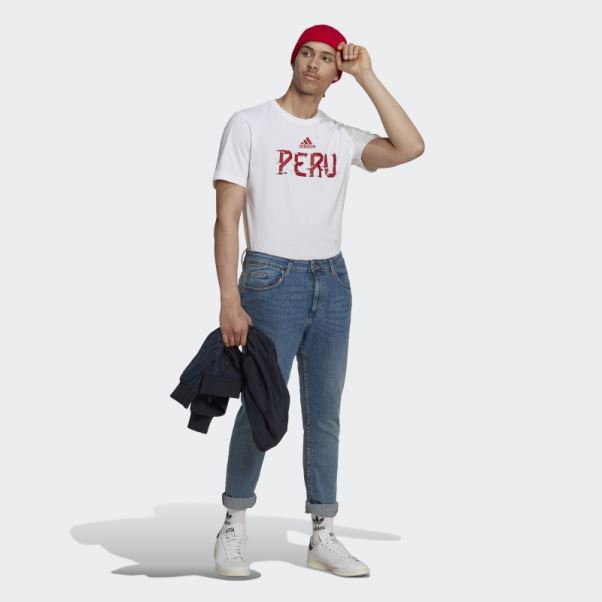 T-shirt Perou Coupe Du Monde Fifa 2022 Blanc Adidas