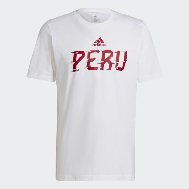 T-shirt Perou Coupe Du Monde Fifa 2022 Blanc Adidas