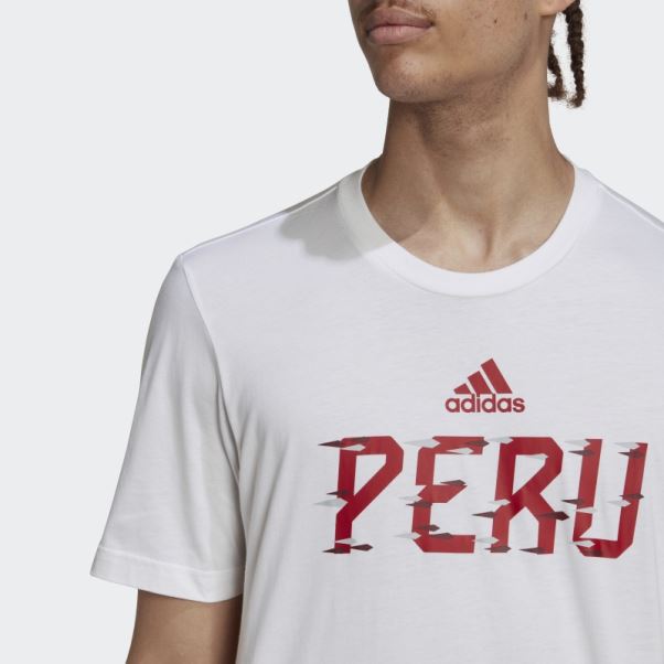 T-shirt Perou Coupe Du Monde Fifa 2022 Blanc Adidas