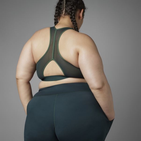 Soutien-gorge De Yoga à Maintien Moyen Authentique Balance Vert (taille Plus) Adidas