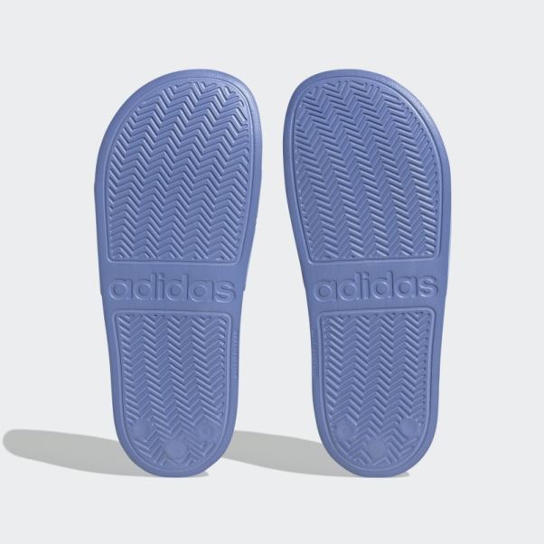Adilette Toboggans De Douche Adidas Bleu Aube