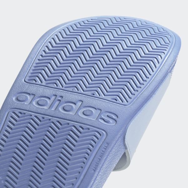Adilette Toboggans De Douche Adidas Bleu Aube