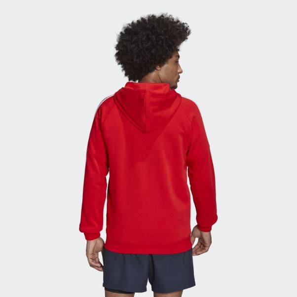 Adidas Fc Bayern Adn Sweat à Capuche Zippé Rouge