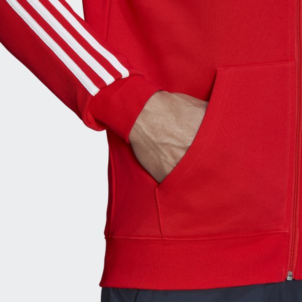 Adidas Fc Bayern Adn Sweat à Capuche Zippé Rouge