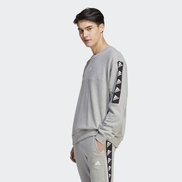 Sweat Gris Moyen De La Marque Love Adidas