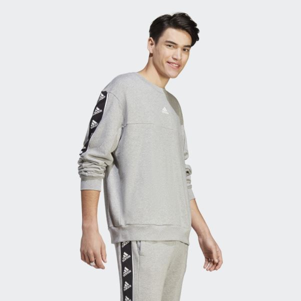 Sweat Gris Moyen De La Marque Love Adidas
