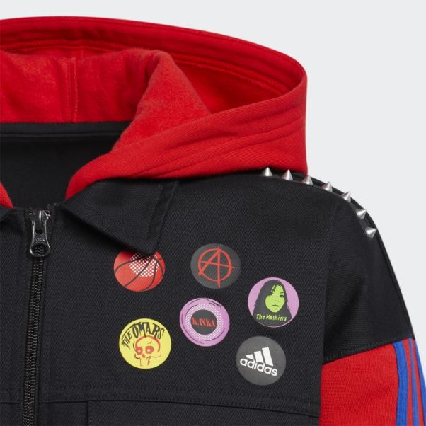 Sweat à Capuche Adidas Donovan Mitchell X Marvel's Spider Punk Noir