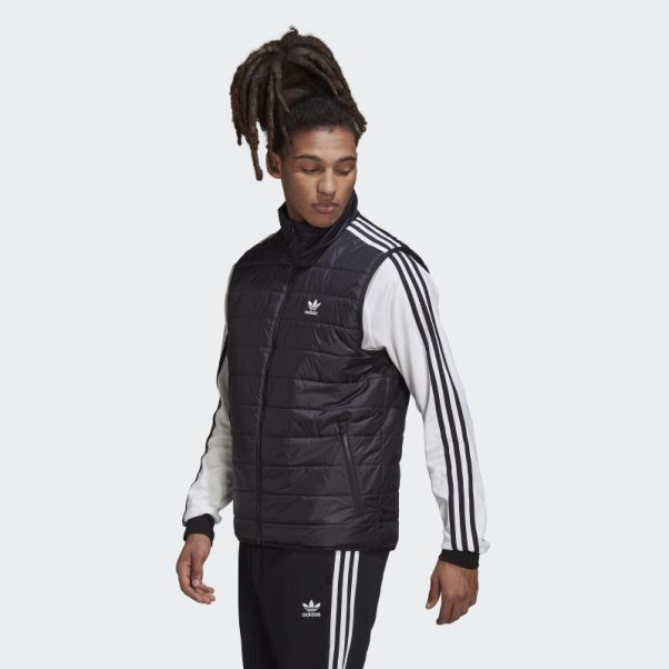 Doudoune Matelassée Col Montant Adidas Noir