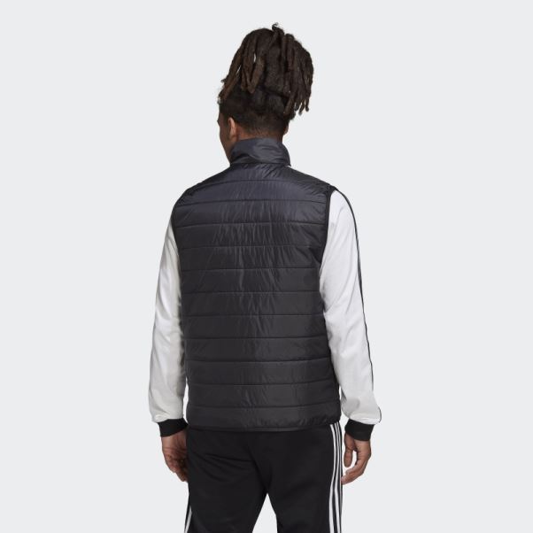 Doudoune Matelassée Col Montant Adidas Noir