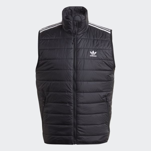 Doudoune Matelassée Col Montant Adidas Noir