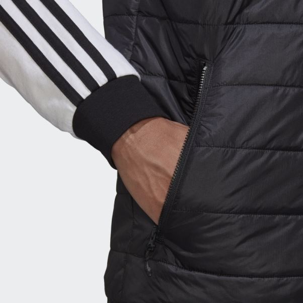 Doudoune Matelassée Col Montant Adidas Noir