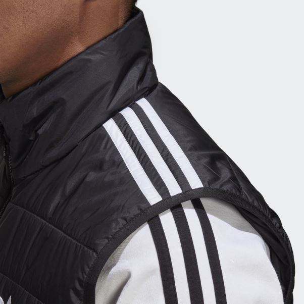 Doudoune Matelassée Col Montant Adidas Noir