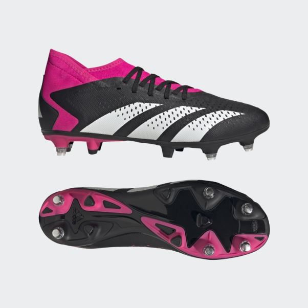 Predator Precision.3 Chaussures De Sol Souple Adidas Noir
