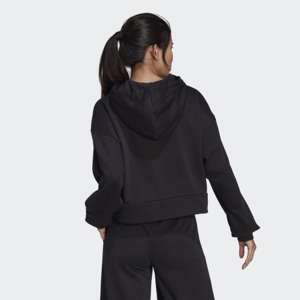 Sweat à Capuche Hyperglam French Terry Noir Adidas