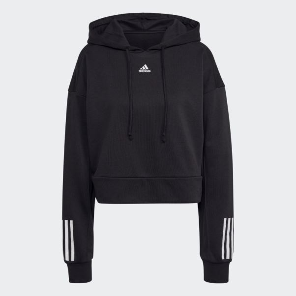 Sweat à Capuche Hyperglam French Terry Noir Adidas