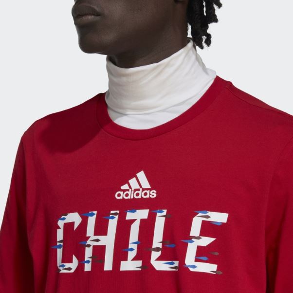T-shirt Rouge Coupe Du Monde Fifa 2022 Chili Adidas