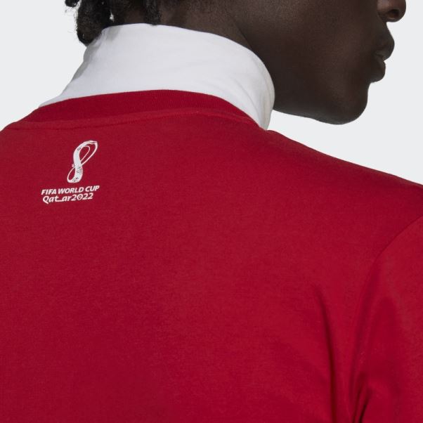 T-shirt Rouge Coupe Du Monde Fifa 2022 Chili Adidas