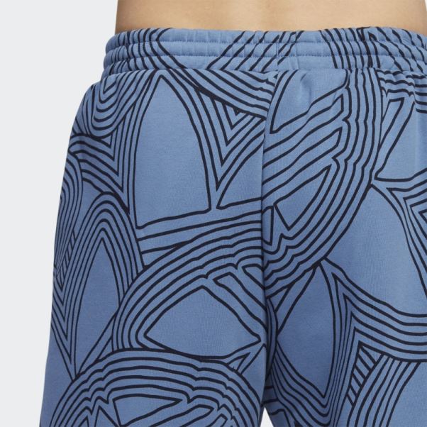 Original Short Imprimé Club Athlétique Adidas Bleu Altéré