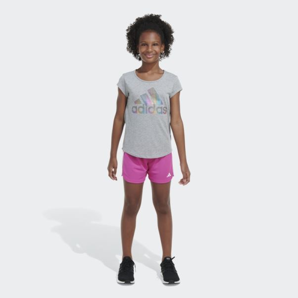 Short En Maille 3s23 Adidas Fuchsia