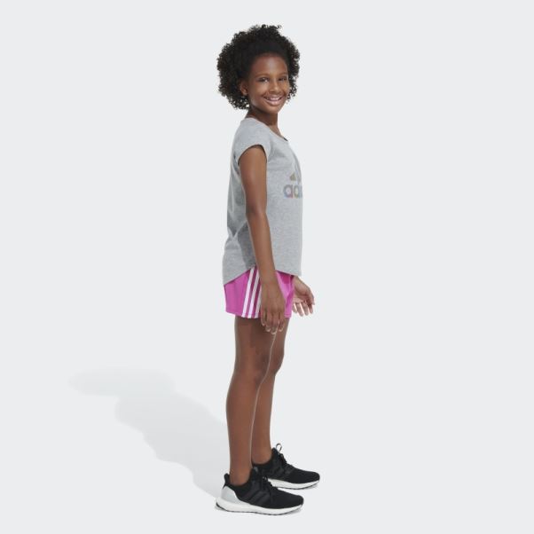 Short En Maille 3s23 Adidas Fuchsia