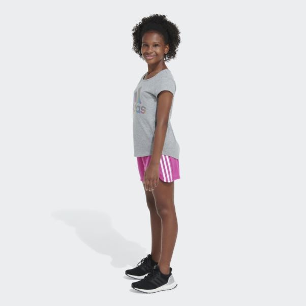 Short En Maille 3s23 Adidas Fuchsia