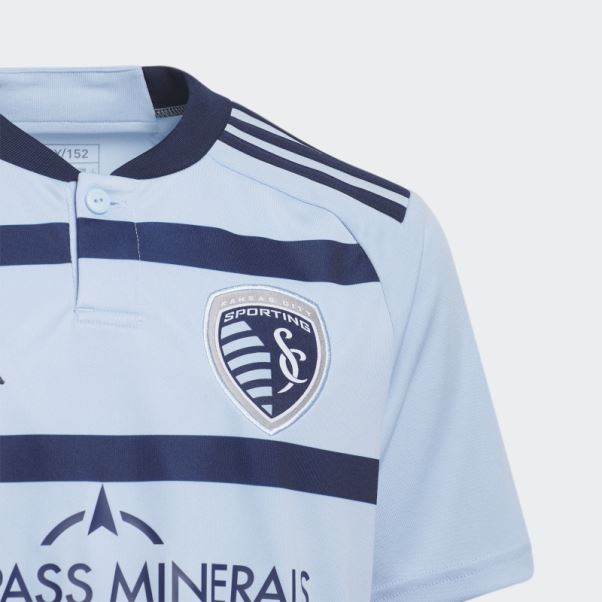 Maillot Domicile Kansas City 23/24 Bleu Fluo Adidas