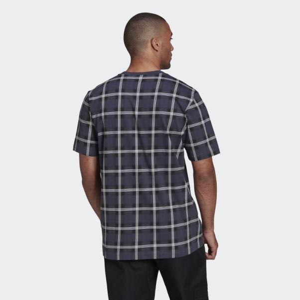 R.Y.V. Tee Shirt Carreaux Multicolore Adidas