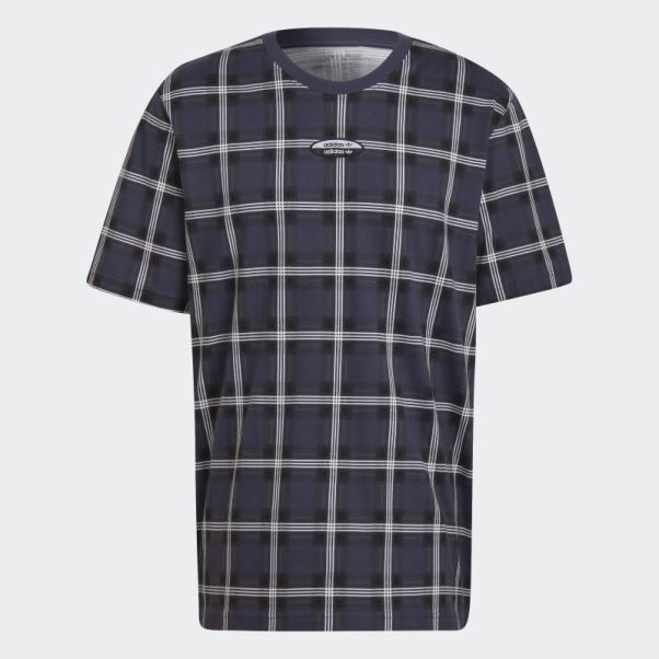 R.Y.V. Tee Shirt Carreaux Multicolore Adidas
