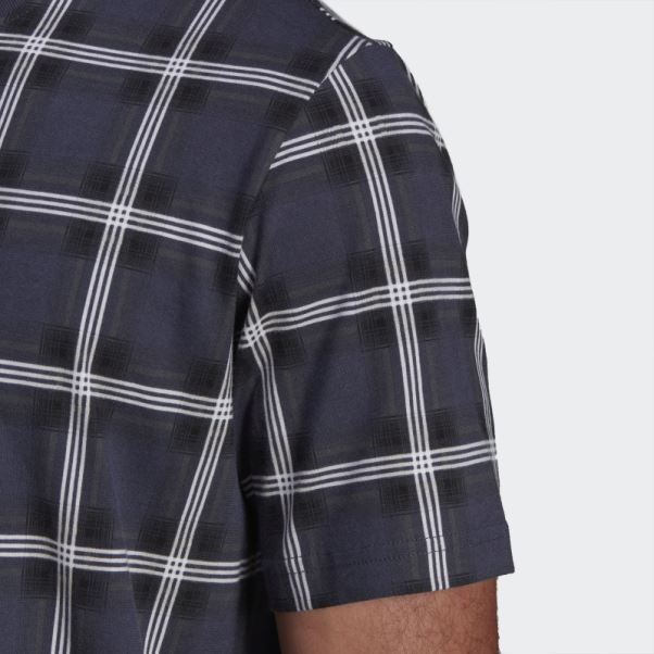 R.Y.V. Tee Shirt Carreaux Multicolore Adidas