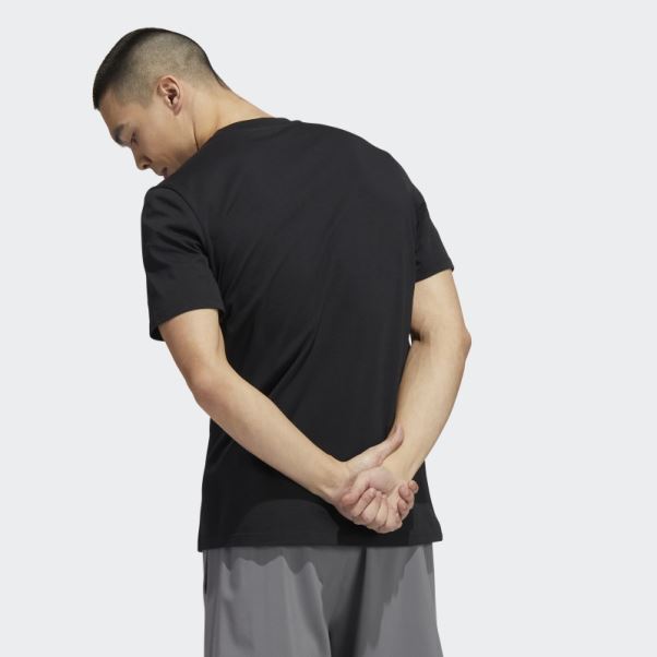 Basics Photo Real T-shirt Graphique Adidas Noir