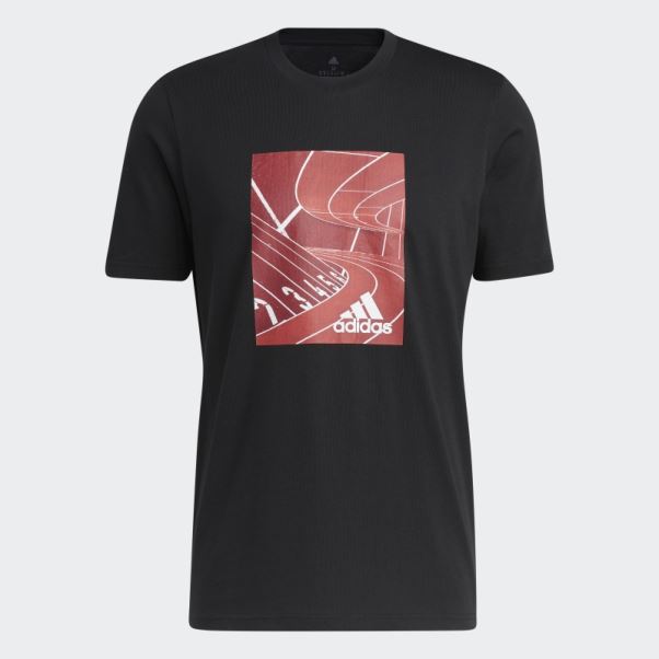 Basics Photo Real T-shirt Graphique Adidas Noir