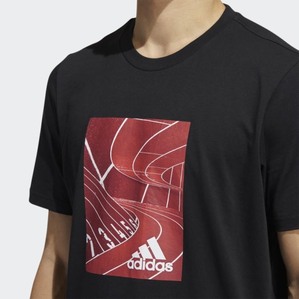 Basics Photo Real T-shirt Graphique Adidas Noir