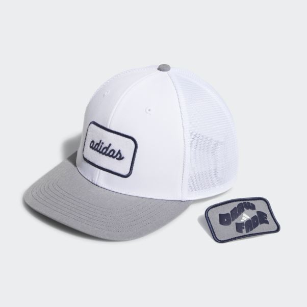Bonnet Deux En Un Avec Patch Amovible Blanc Adidas