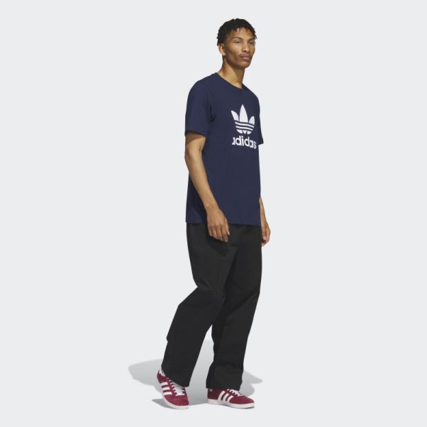 Tee Shirt Trèfle Adidas Adicolor Classics Indigo Nuit